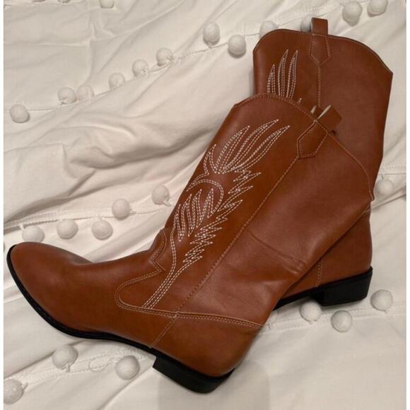 brown Cowboy Boots - Picture 2 of 2
